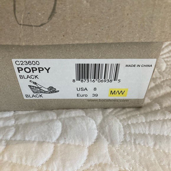 Boc Black Wedge Sandals 8M - Picture 5 of 5